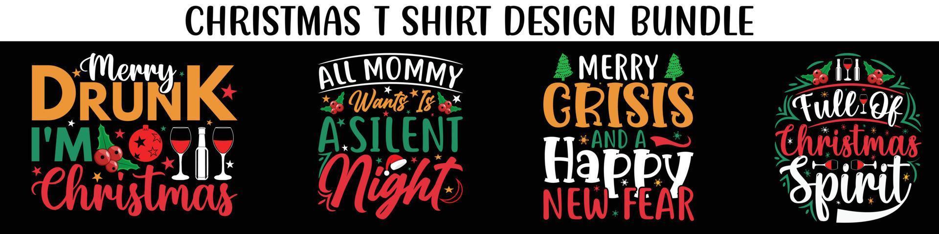 meilleurs ensembles de conception de typographie de lettrage de noël, ensemble de typographie de noël. cadeau de joyeux noël. conceptions de marchandises de noël. dessins de t-shirt pour chandail moche x mas party. vecteur