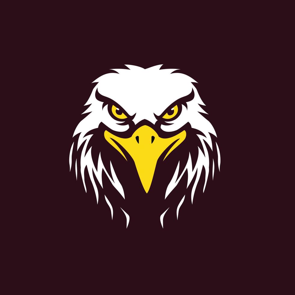 illustration de logo de jeu mascotte aigle vecteur