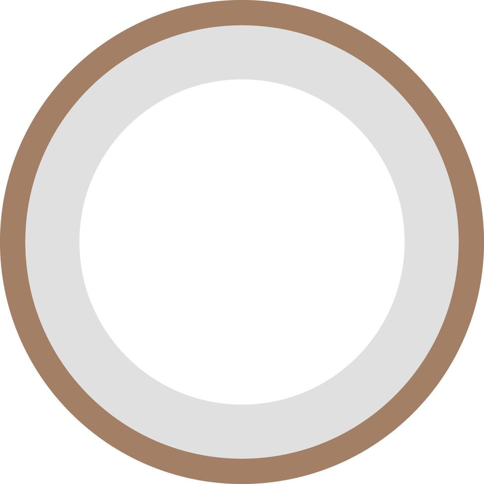 icône de noix de coco, illustration plate vecteur