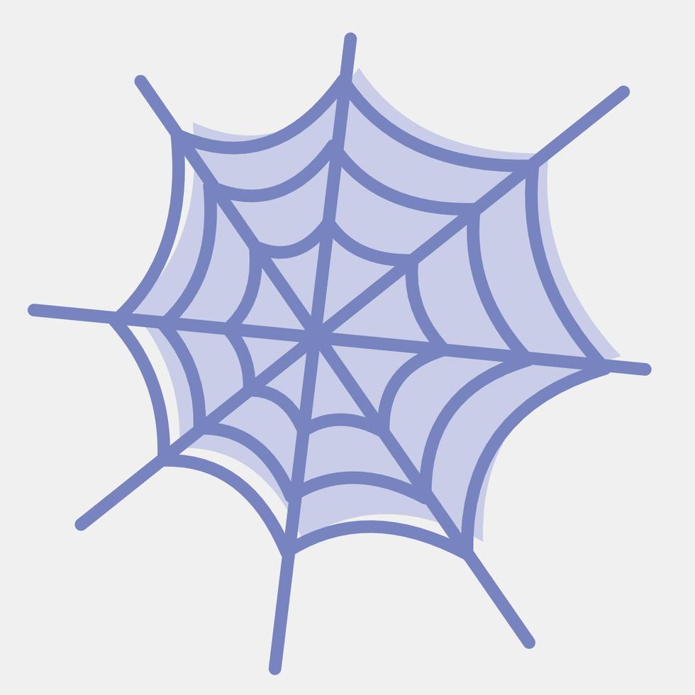 icône spiderweb.icon dans un style à deux tons. convient aux impressions, affiches, dépliants, décoration de fête, carte de voeux, etc. vecteur