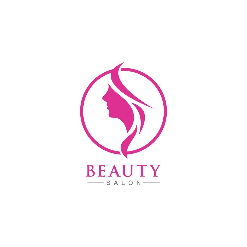 logo salon de beauté et spa vecteur