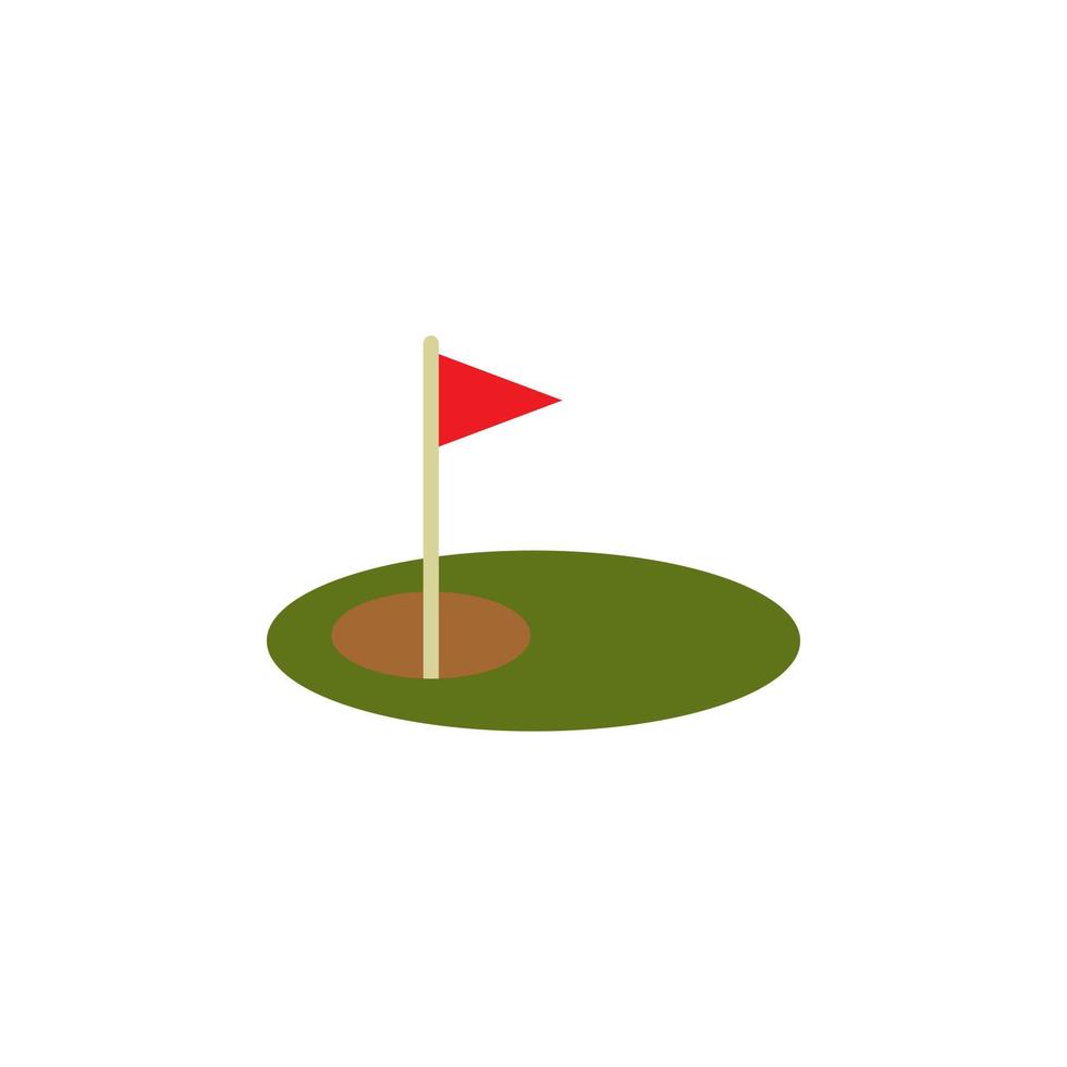 vecteur de terrain de golf pour la présentation de l'icône du symbole du site Web