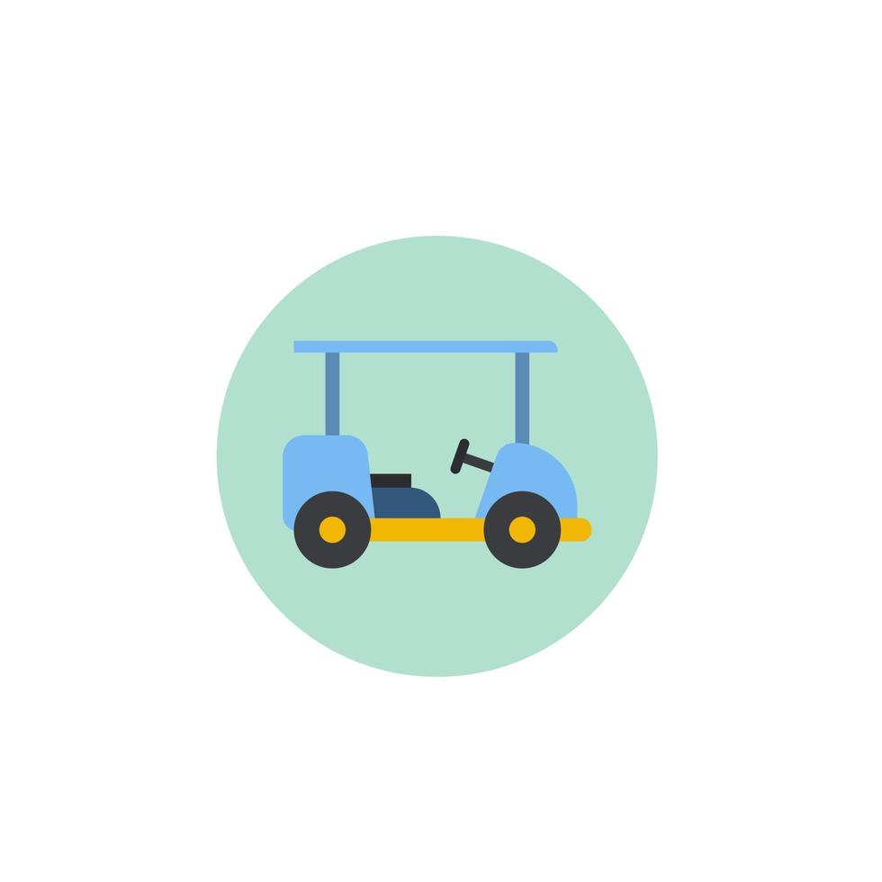 vecteur de voiturette de golf pour la présentation de l'icône du symbole du site Web