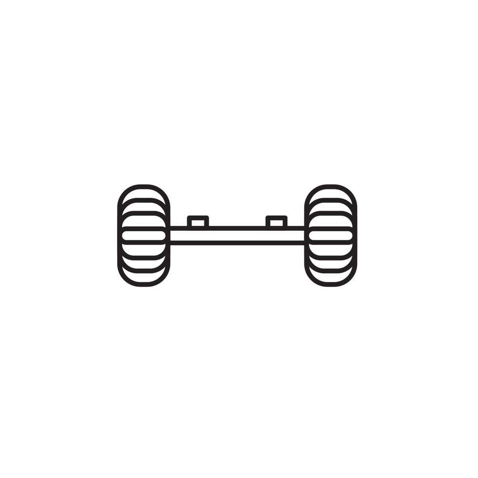 vecteur de roues de voiture pour la présentation de l'icône du symbole du site Web