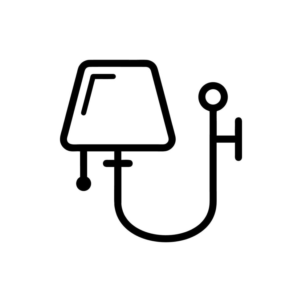 modèles de conception de vecteur icône lampe de bureau