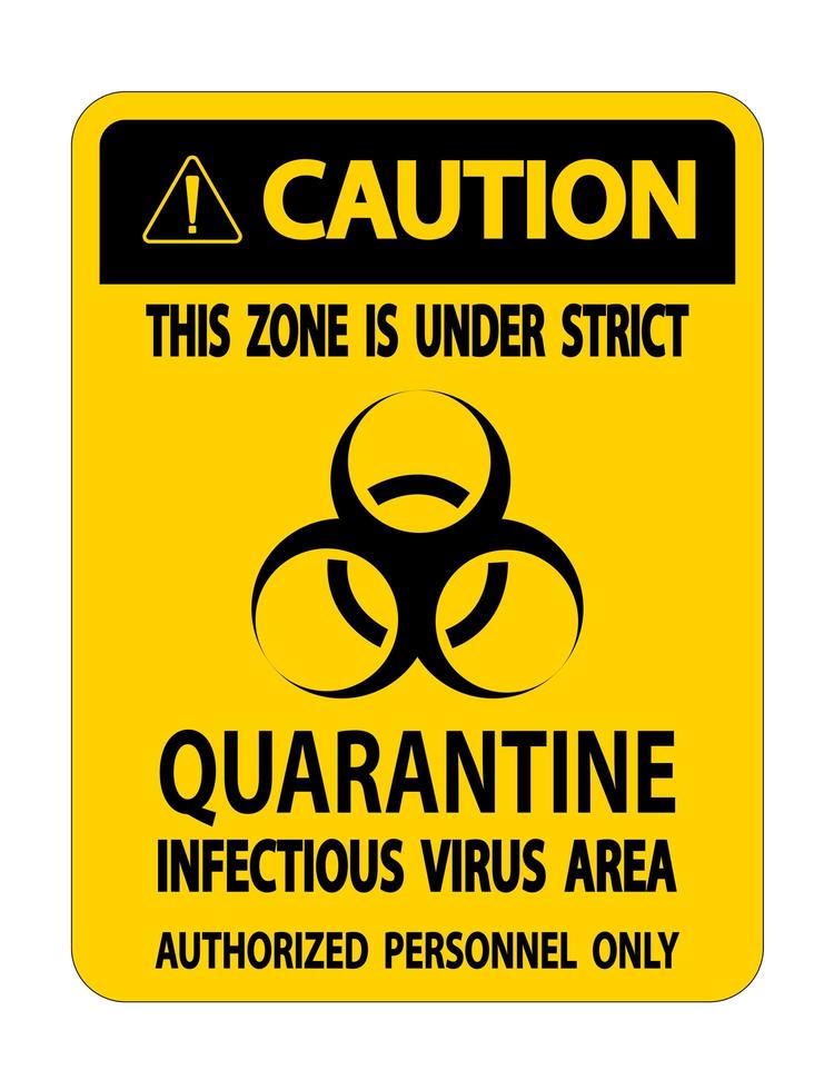 attention quarantaine infectieux virus zone signe vecteur