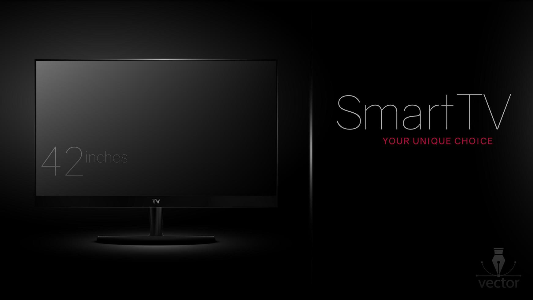 smart tv design pour la publicité vecteur