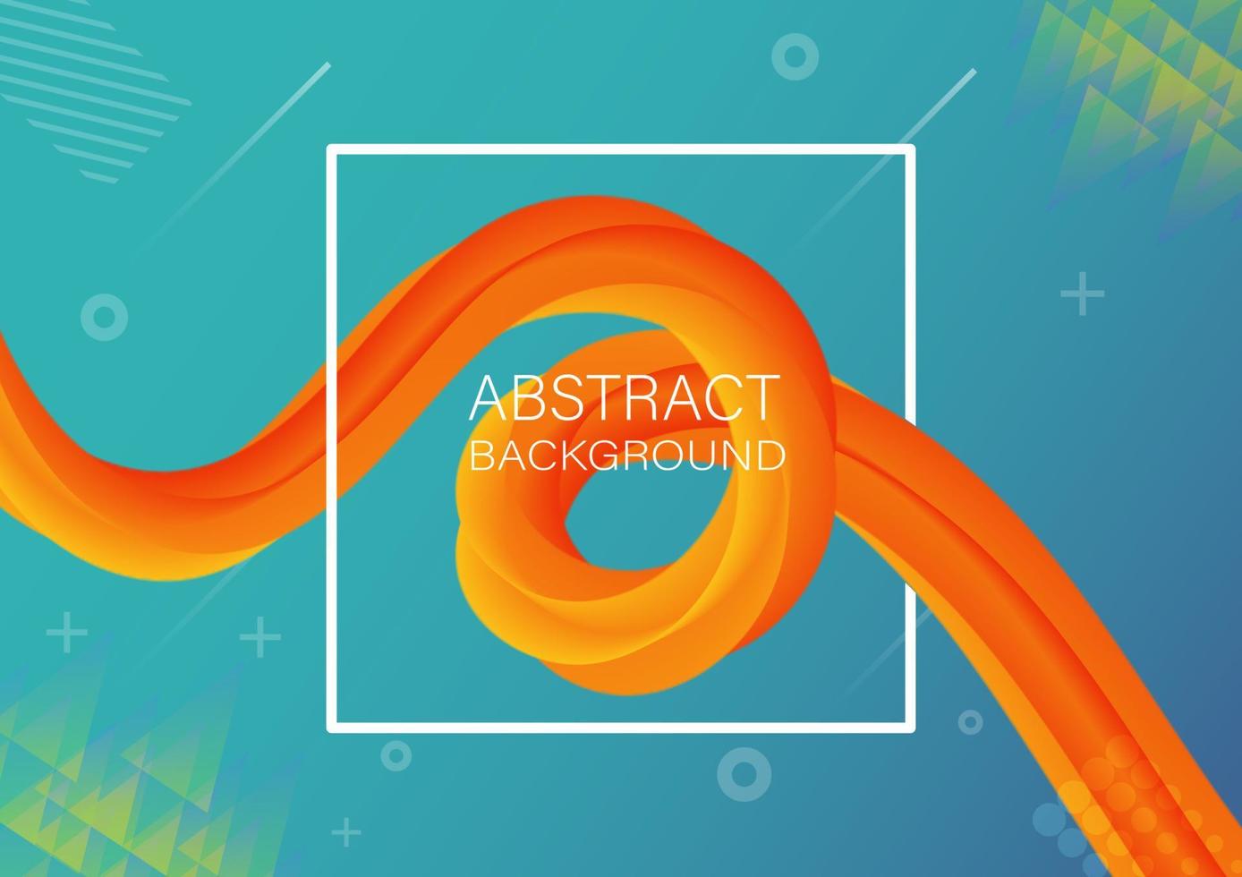 abstrait avec liquide orange wave.fluid vector illustration eps10. présentation commerciale.