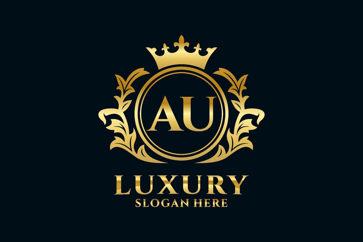 modèle de logo de luxe royal lettre au initial dans l'art vectoriel pour les projets de marque luxueux et autres illustrations vectorielles.