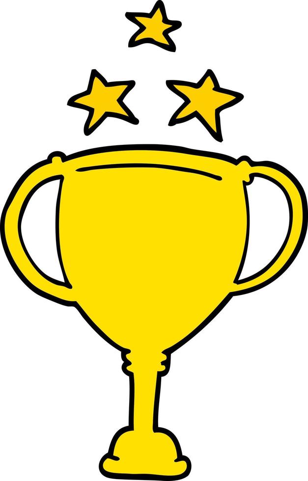 trophée de sport de dessin animé vecteur