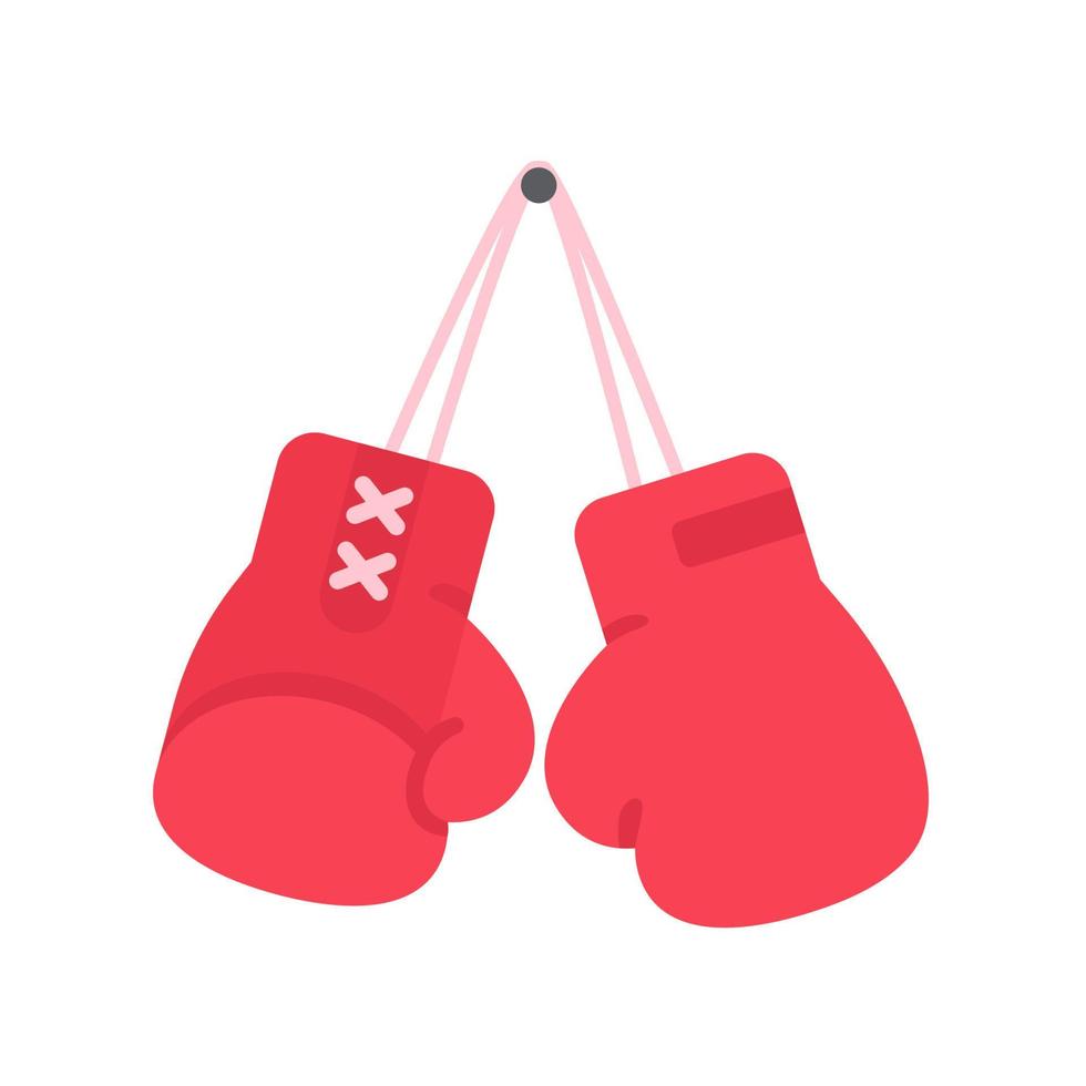 gants de boxe. compétition sportive de combat. vecteur