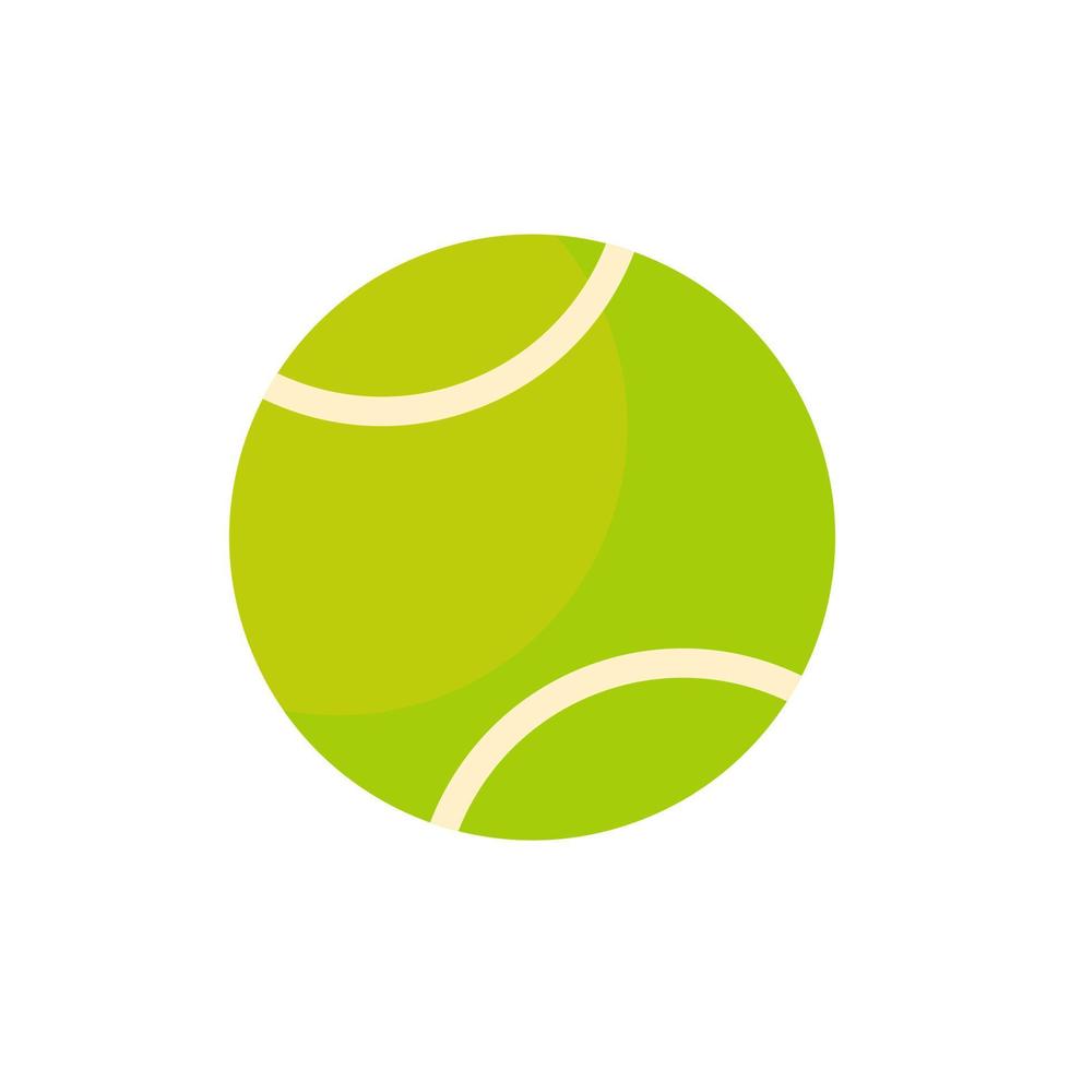 balle de tennis verte pour les sports de plein air vecteur
