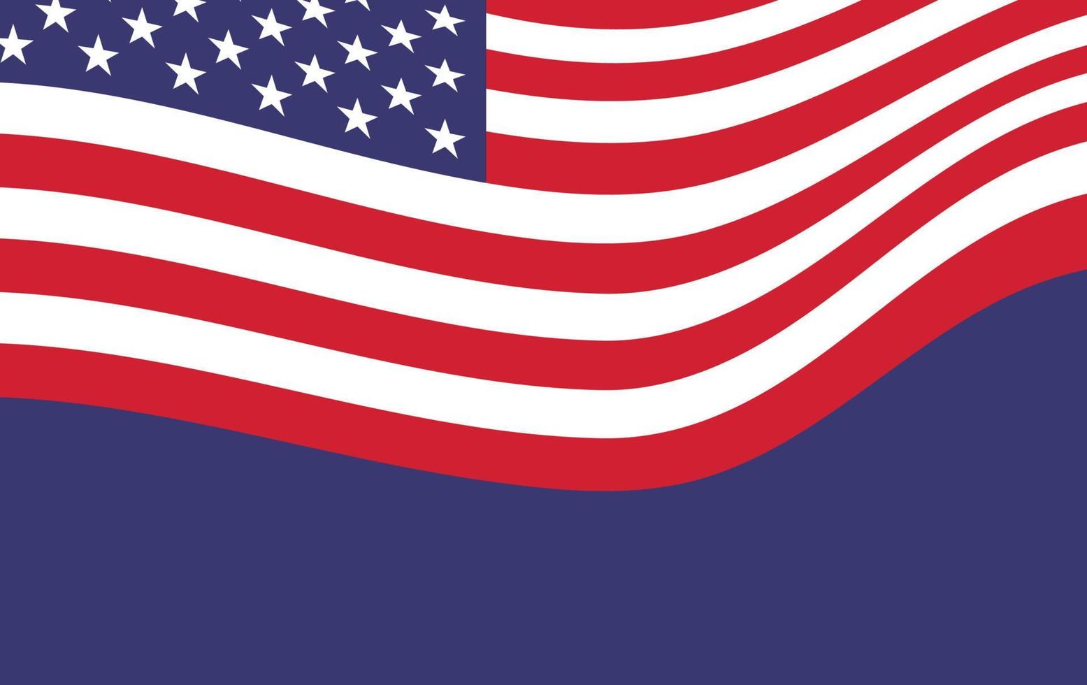 drapeau américain. papier peint américain. Contexte vecteur