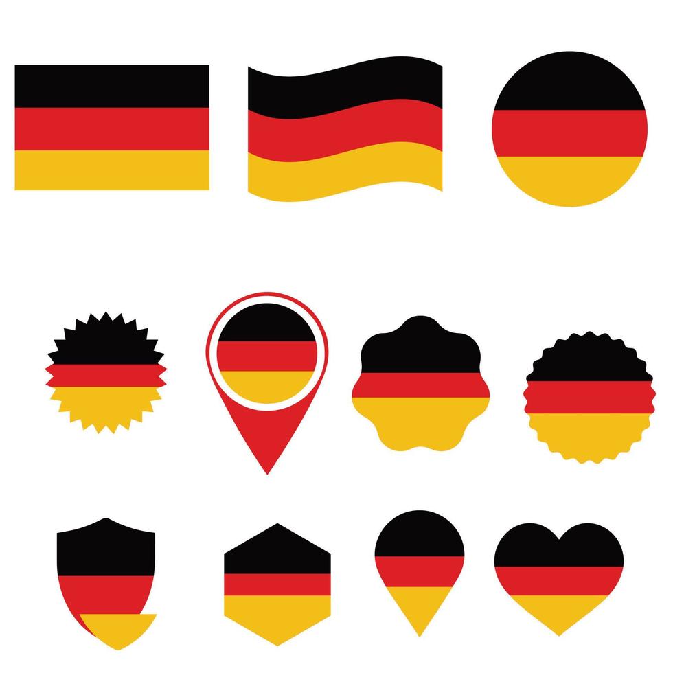 drapeau national allemand vecteur