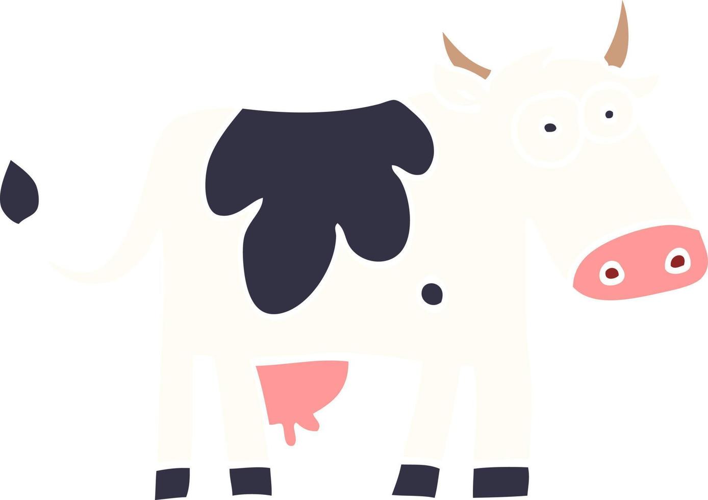 dessin animé doodle ferme vache vecteur