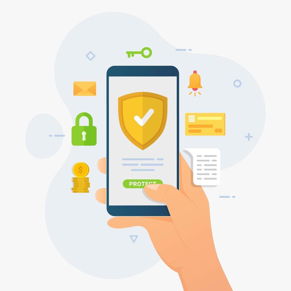 conception de protection de smartphone vecteur