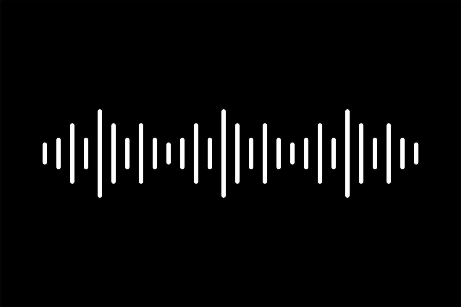symbole d'icône de volume de musique d'onde sonore pour le logo, les applications, le pictogramme, le site Web ou l'élément de conception graphique. illustration vectorielle vecteur