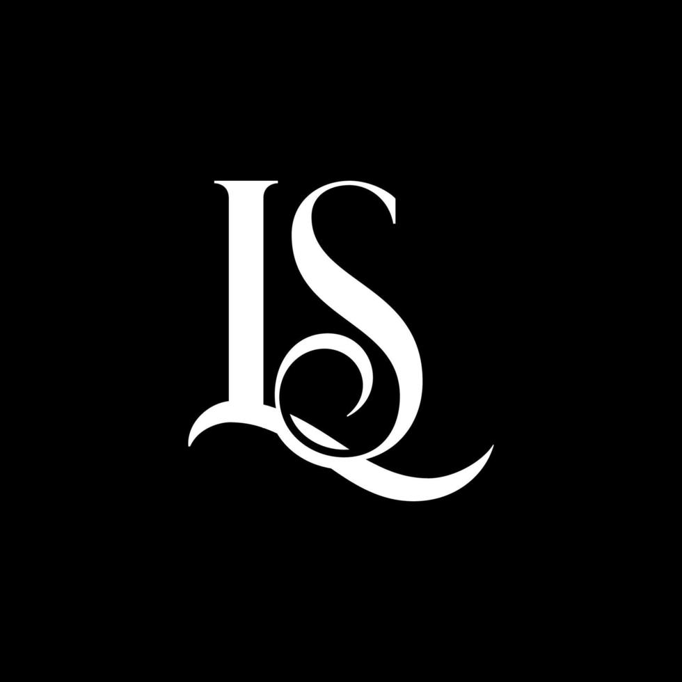 lettre initiale ls logo vecteur modèle de vecteur gratuit
