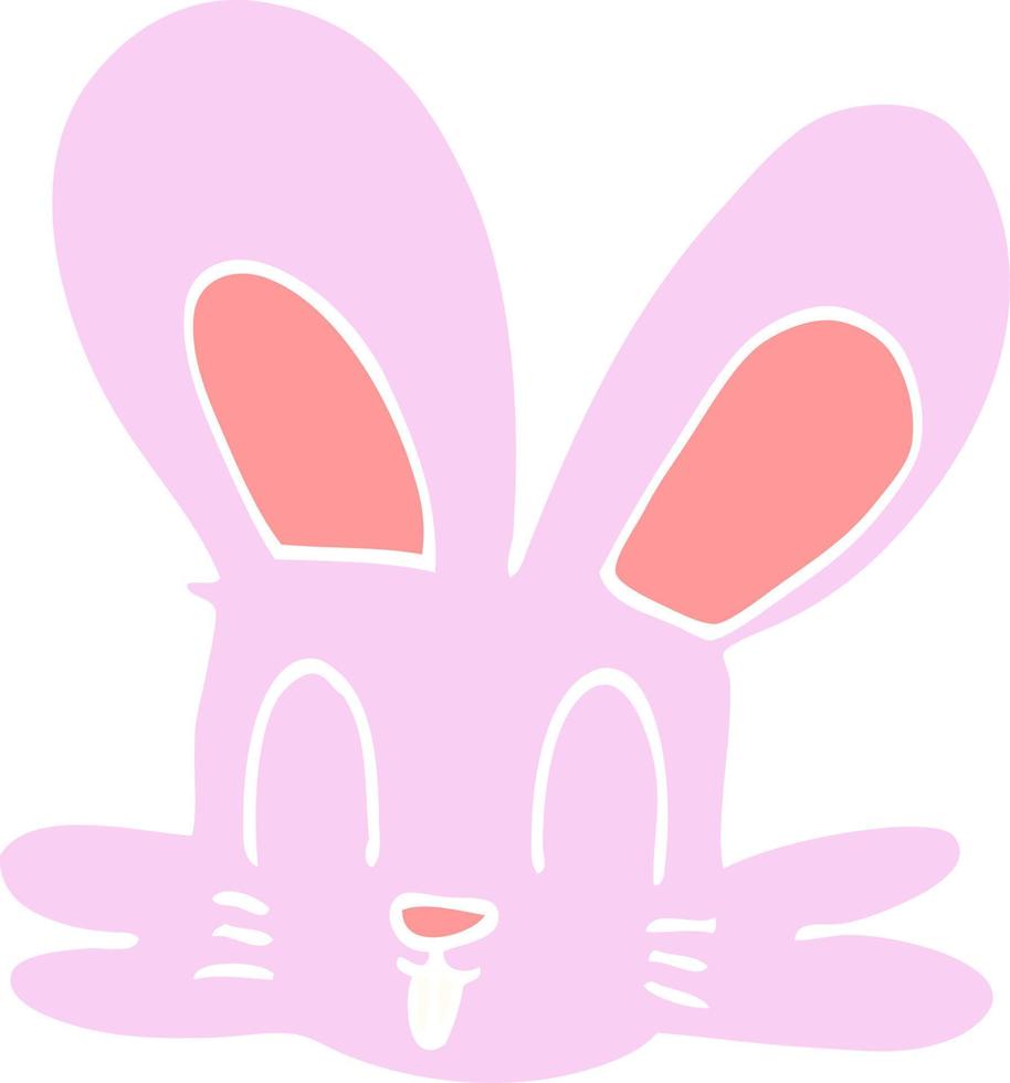 dessin animé doodle lapin mignon vecteur