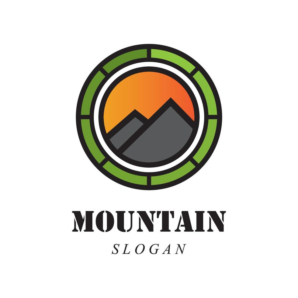 logo d & # 39; icône de montagne vecteur