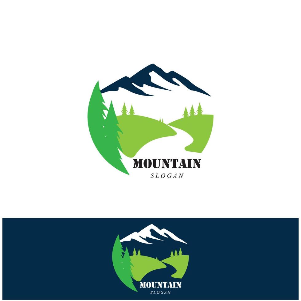 logo d & # 39; icône de montagne vecteur