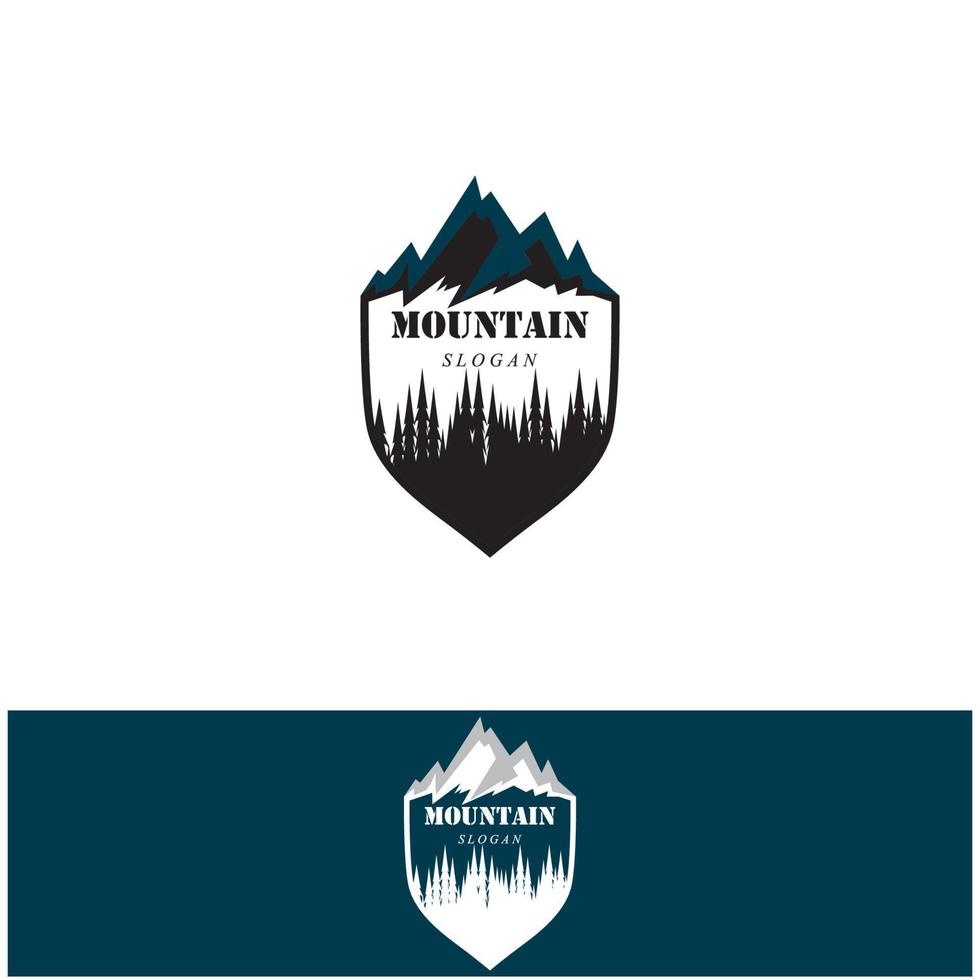 logo d & # 39; icône de montagne vecteur