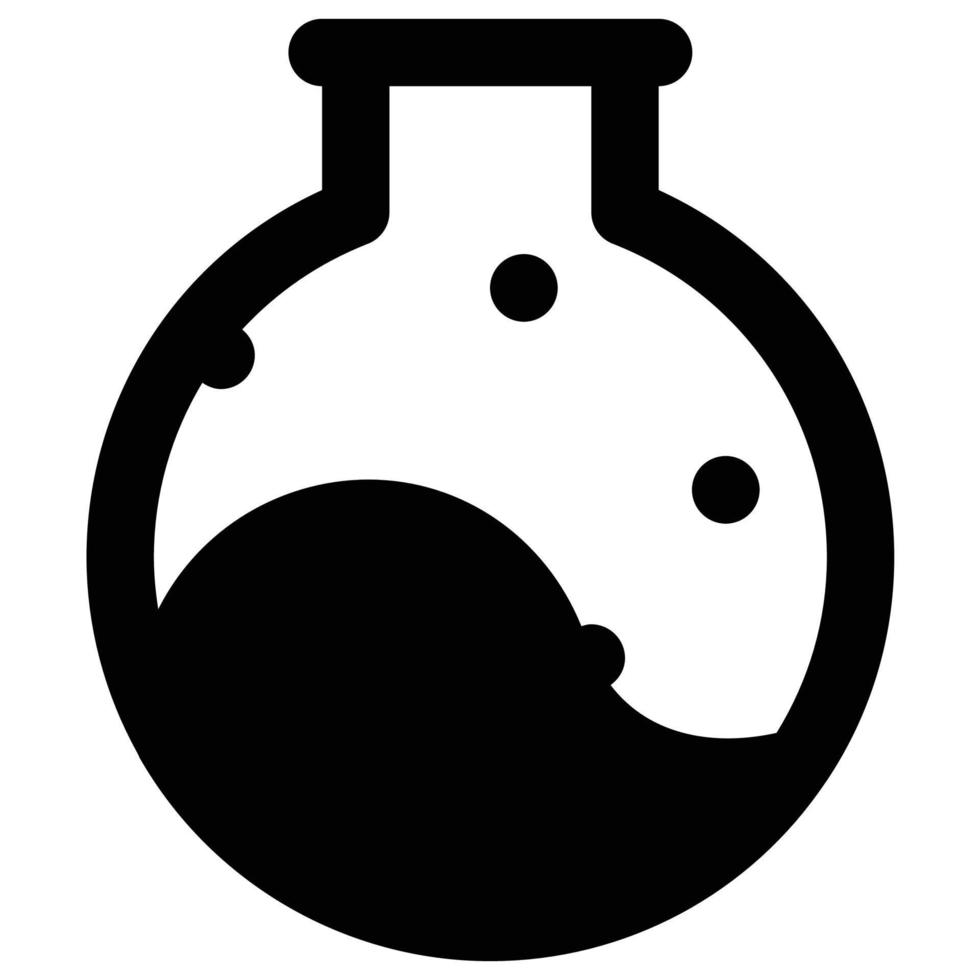 icône de flacon de poison, thème halloween vecteur