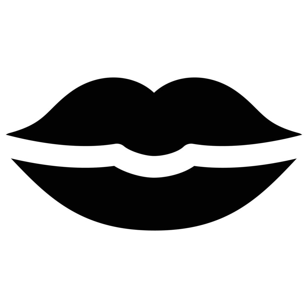 icône des lèvres, thème de la fête des pères vecteur