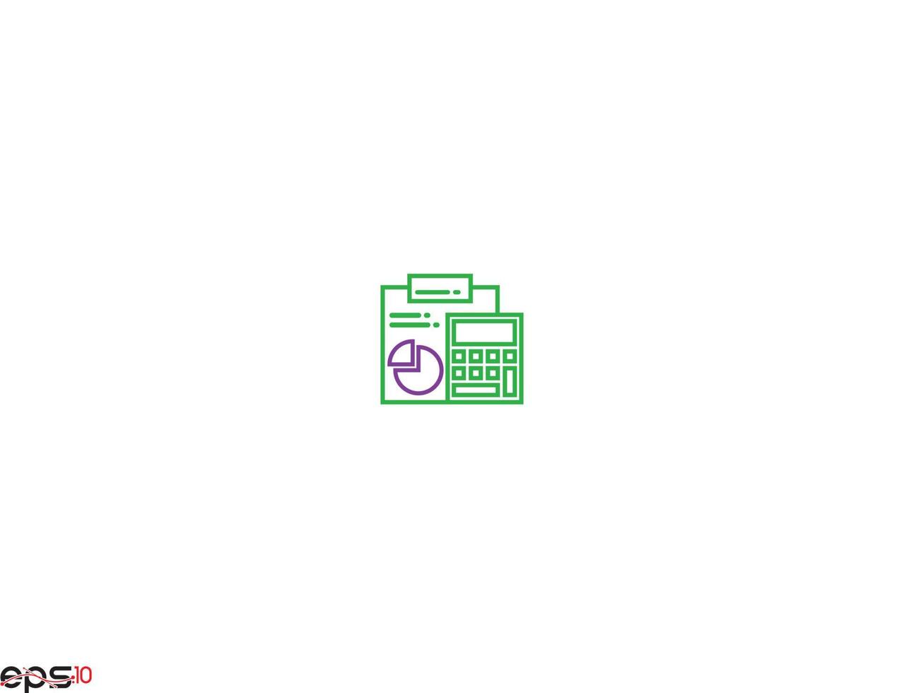 conception d'icônes commerciales et financières. conception d'illustration d'icône financière vecteur