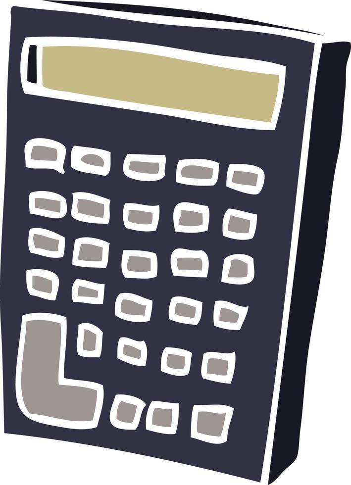 calculatrice de dessin animé vecteur