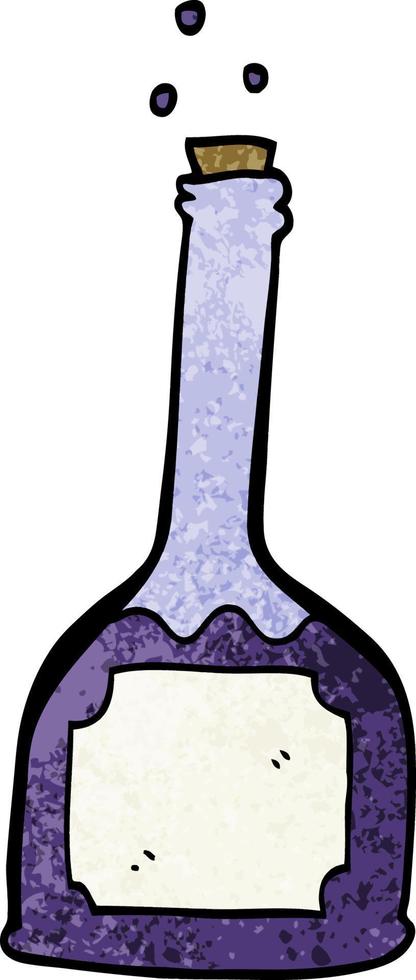 dessin animé doodle potion magique vecteur