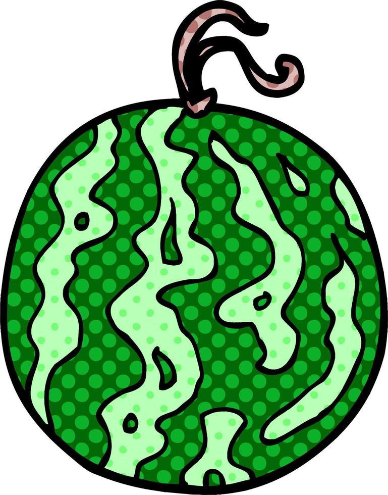 dessin animé doodle melon vecteur