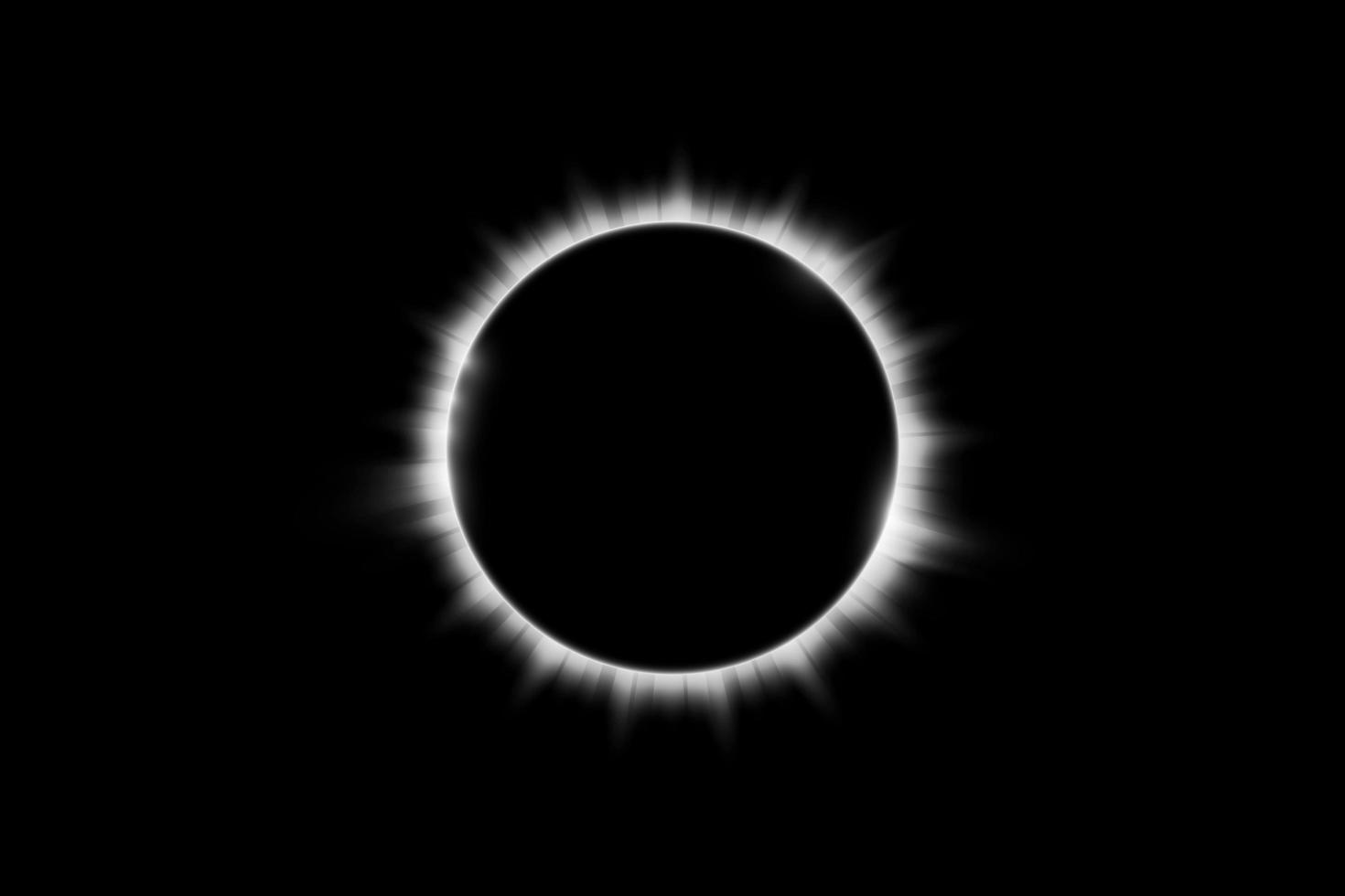 conception de l'éclipse solaire totale vecteur
