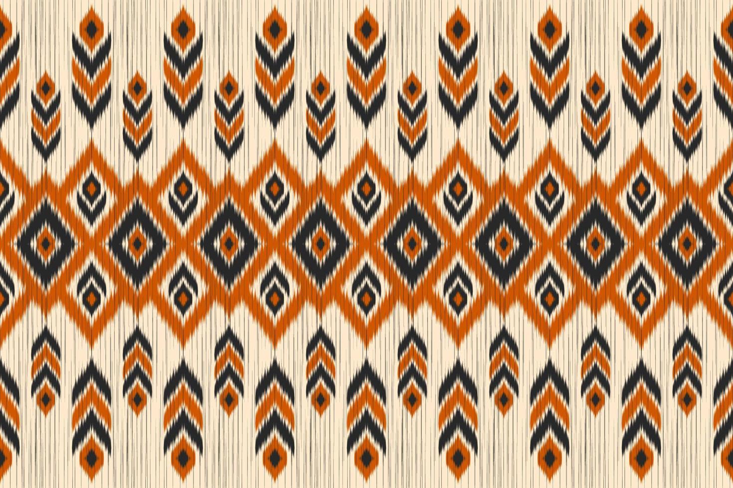 tapis ethnique ikat art. modèle sans couture en tribal. vecteur