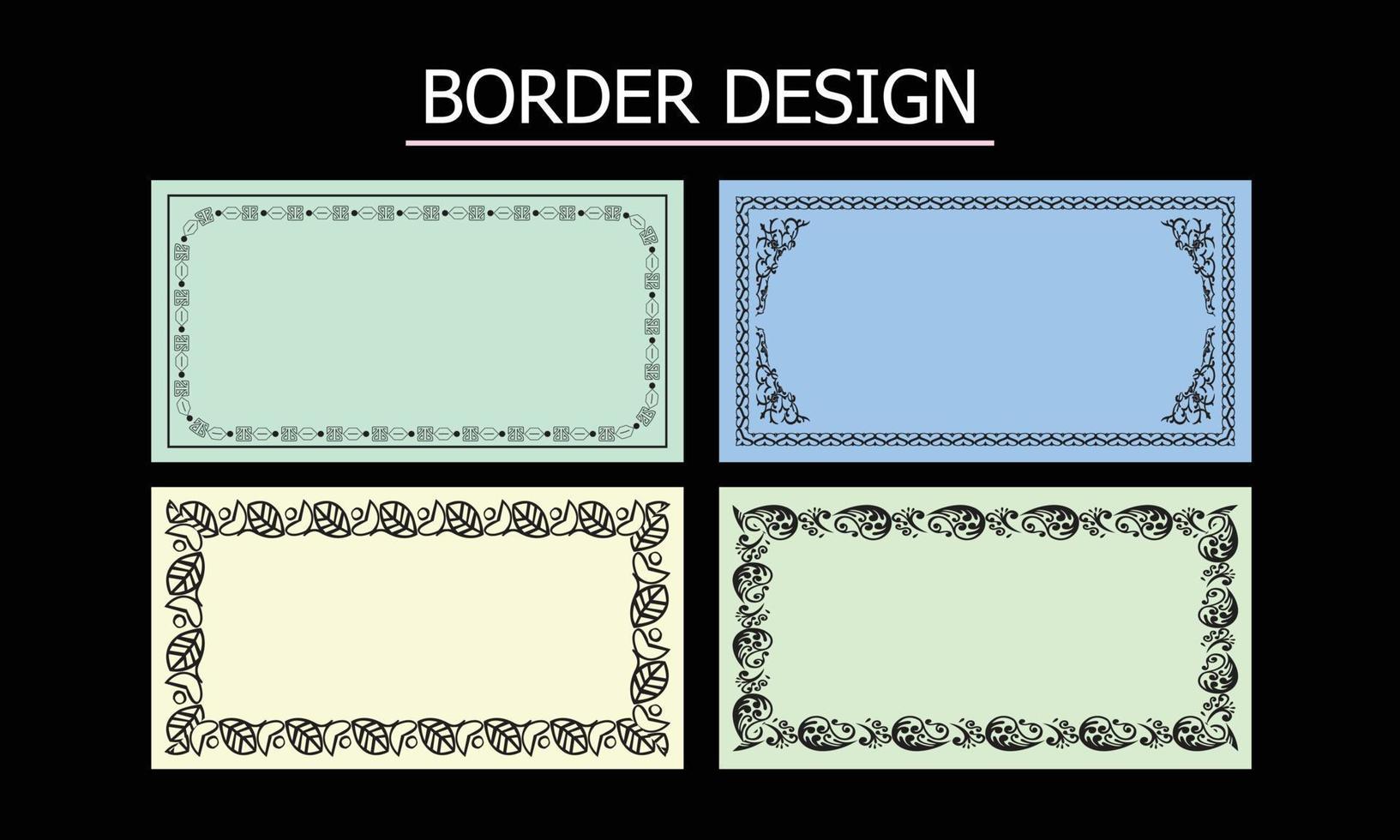 conception de bordure de vecteur