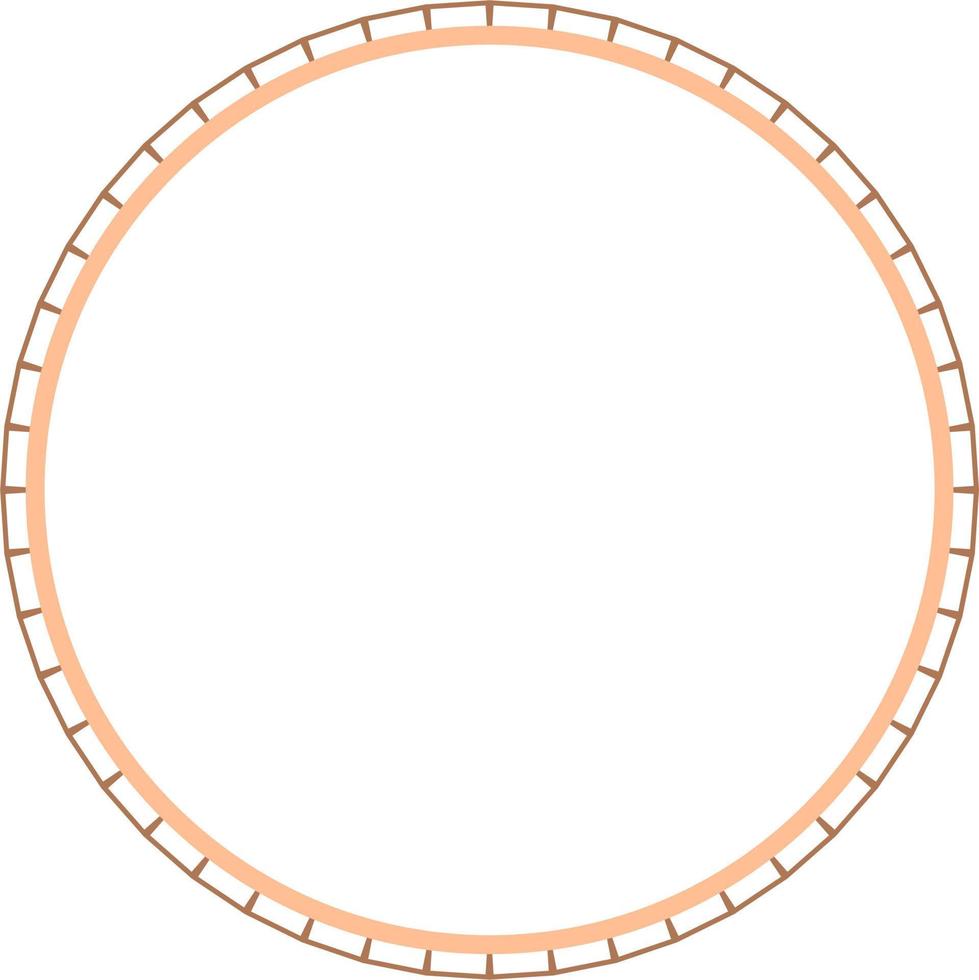 cadres de bordure circulaire isolés sur fond blanc. élément de design tendance pour le cadre de bordure, le logo, le tatouage occultant, le symbole, le web, les impressions, les affiches, le modèle, le motif et l'arrière-plan abstrait vecteur