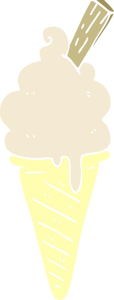 dessin animé doodle glace vecteur