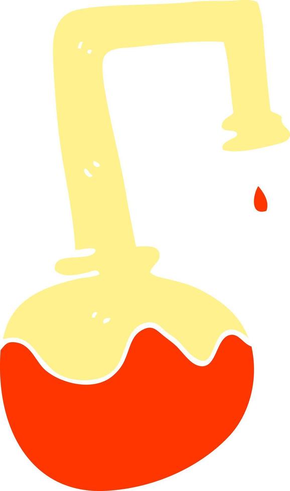 dessin animé doodle bouillonnant de produits chimiques vecteur