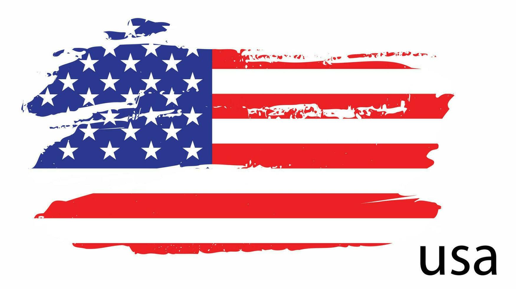 nouveau vecteur de conception de drapeau de texture grunge usa professionnel