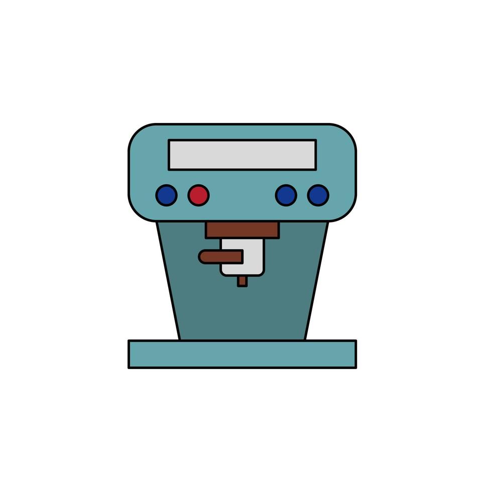 vecteur de machine à expresso pour la présentation de l'icône du symbole du site Web