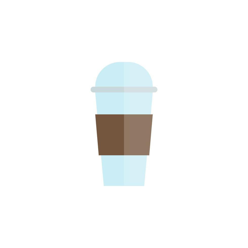 tasse à café en plastique vecteur pour la présentation de l'icône du symbole du site Web
