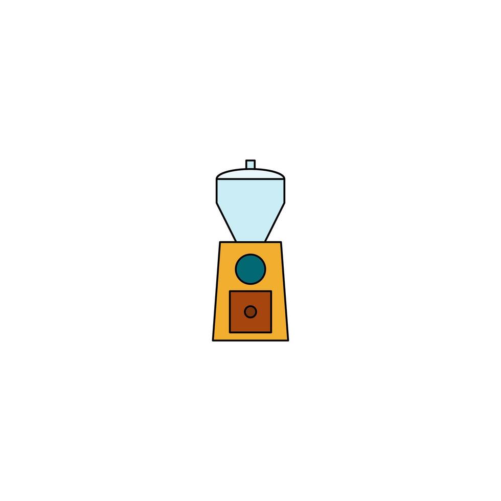 vecteur de moulin à café pour la présentation de l'icône du symbole du site Web