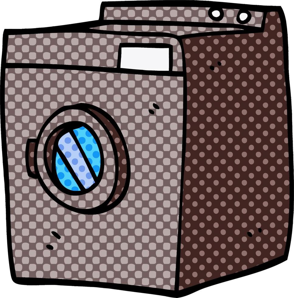 dessin animé doodle sèche-linge vecteur