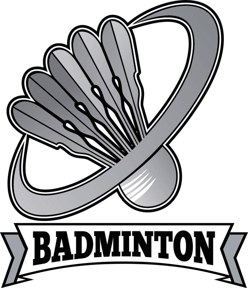 modèle de vecteur de badminton