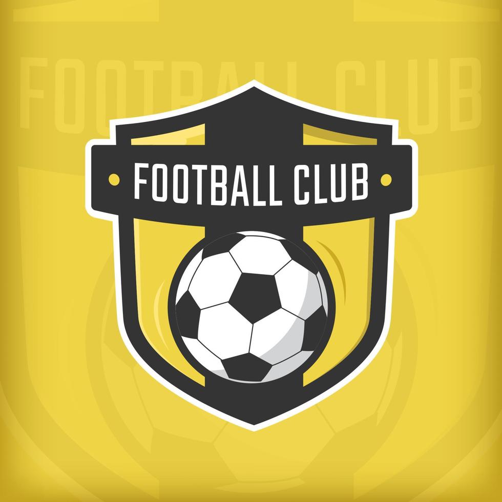 logo de football, collections d'emblèmes, modèle de dessins sur fond clair vecteur