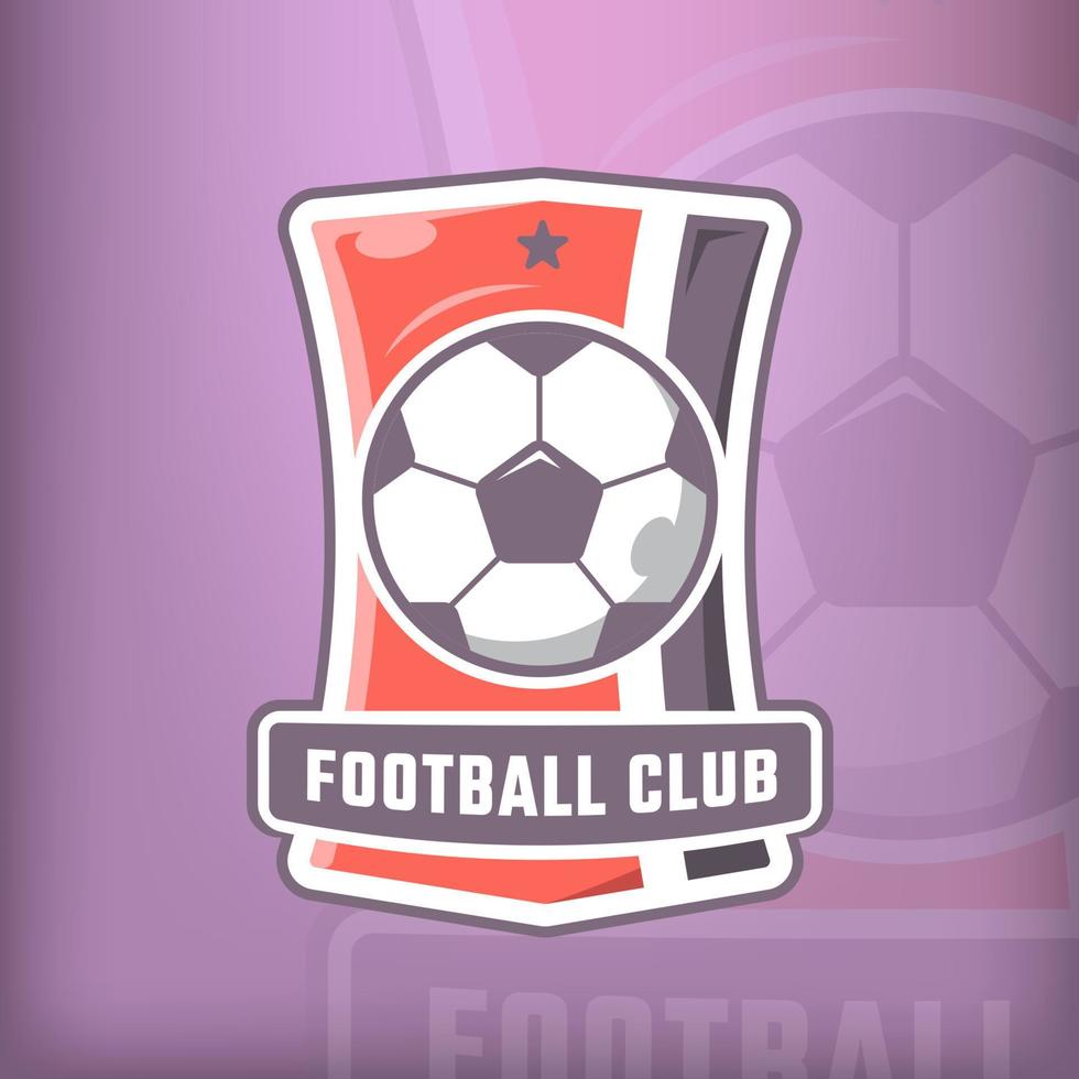 logo de football pour un événement de compétition vecteur