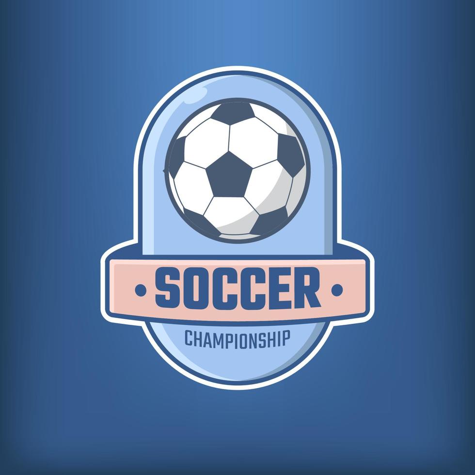 logo d'ornement de club de football pour les équipes, les championnats, les ligues et les coupes vecteur