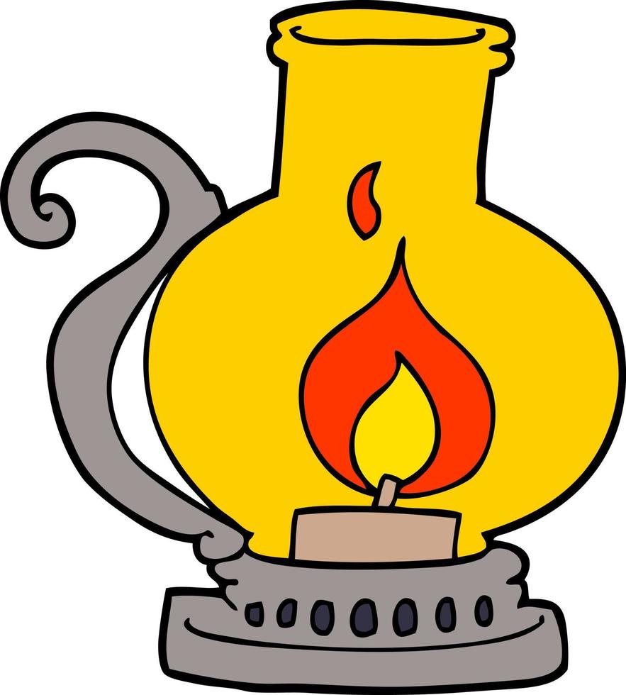 lanterne de griffonnage de dessin animé vecteur
