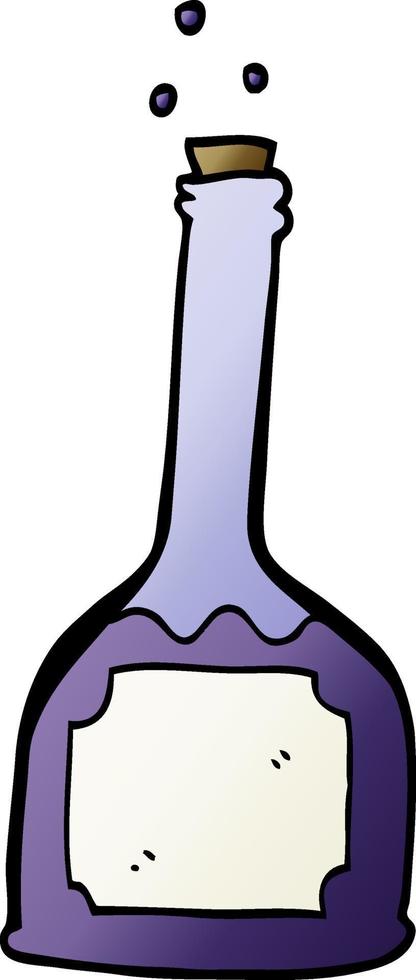 dessin animé doodle potion magique vecteur