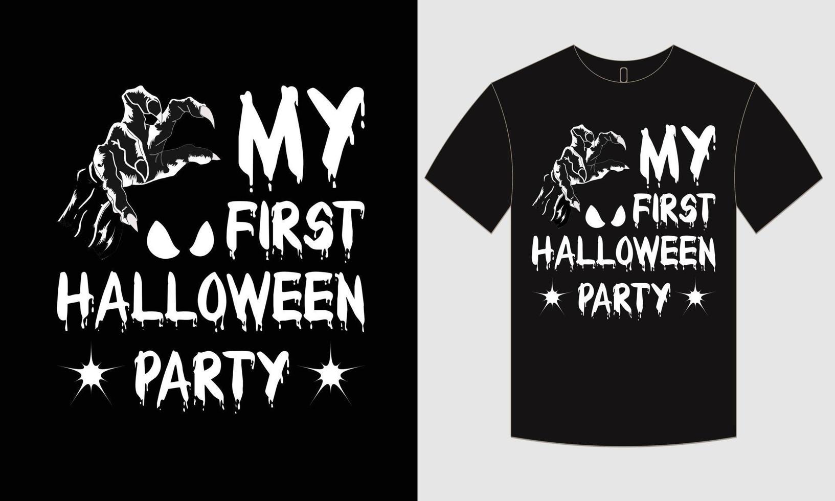 conception de t-shirt d'halloween vecteur